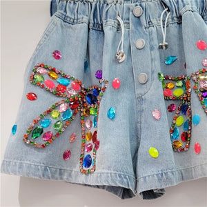 PRE ORDER- Jeweled Denim Shorts