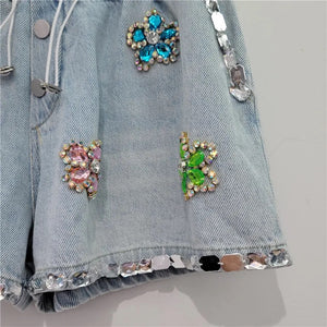 PRE ORDER- Jeweled Denim Shorts